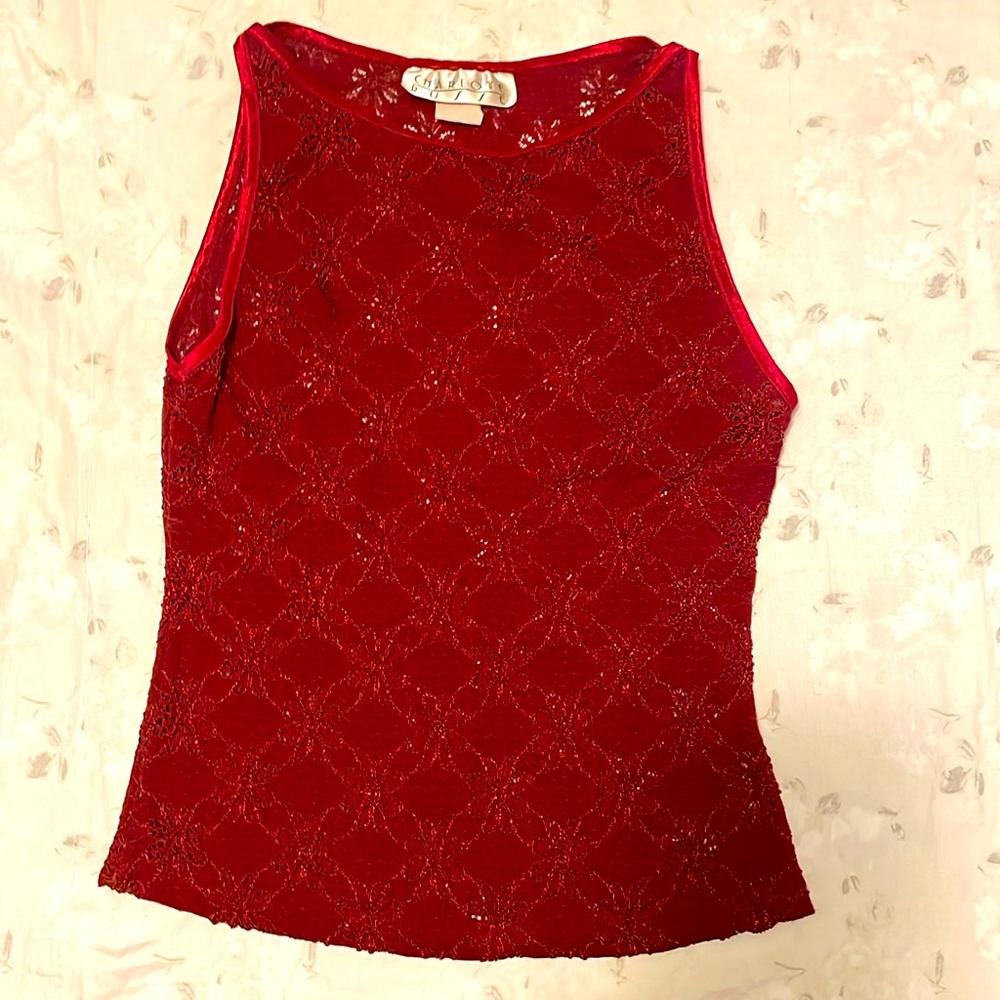 Burgundy top